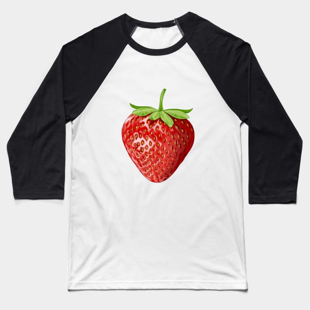 Strawberry 2 Baseball T-Shirt by Antonydraws